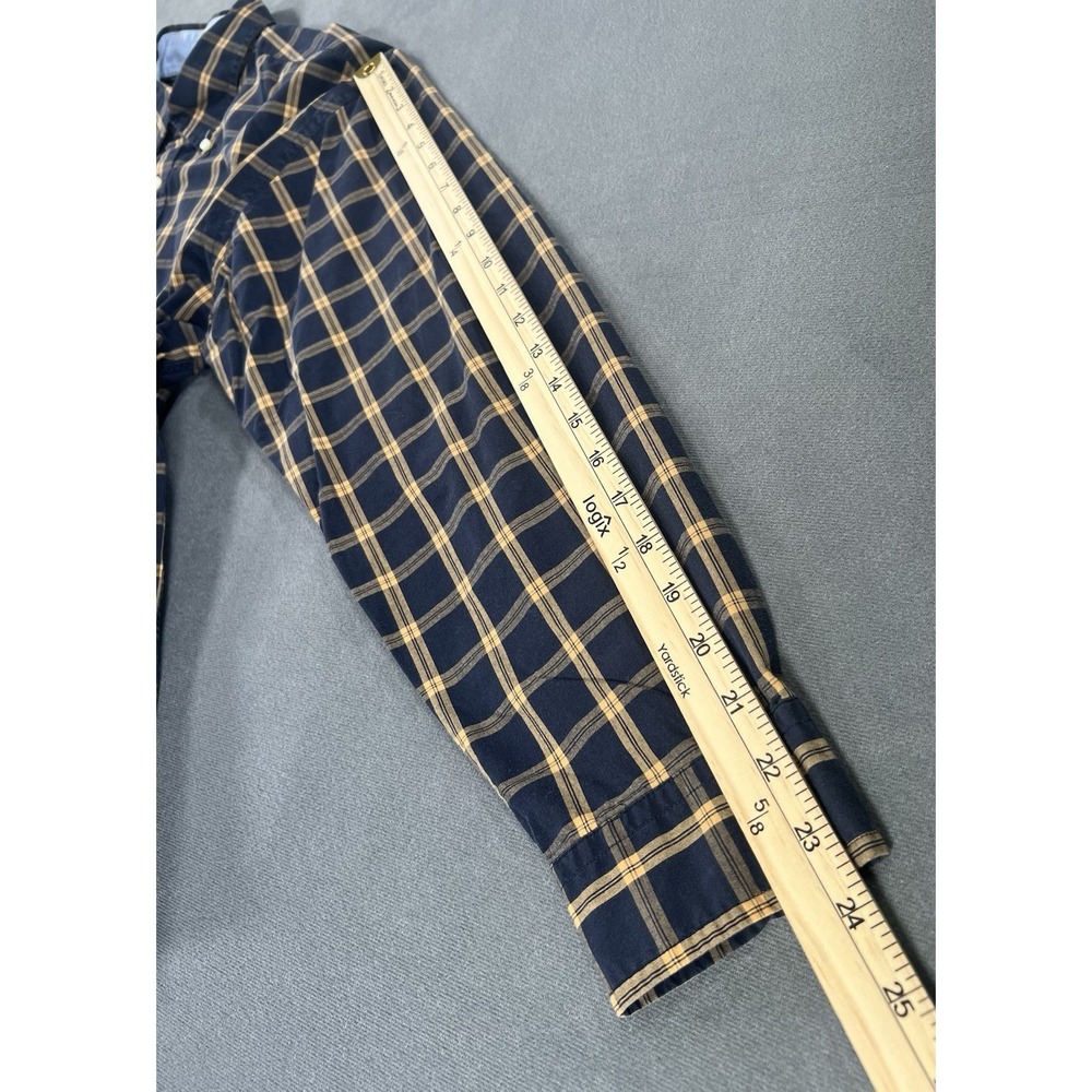 Vintage Tommy Hilfiger Button Down Shirt Sz Large Plaid Checkered Preppy 90s - Picture 9 of 11